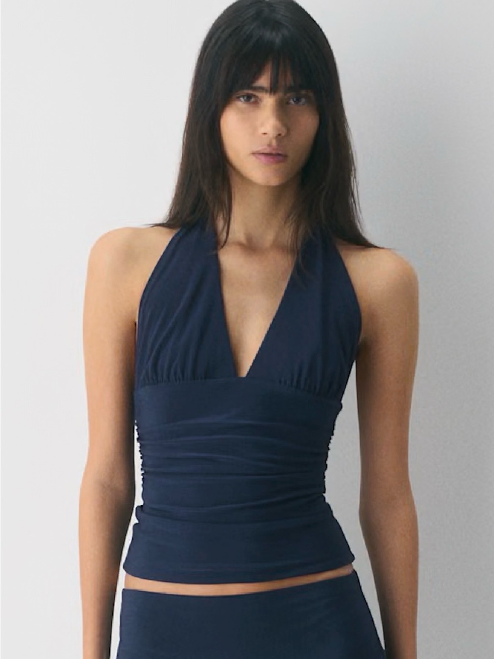 Wilfred Smooth Matter Wylder Halter Top
In Admiral blue